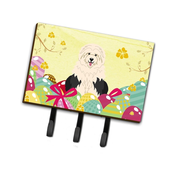 Carolines Treasures Easter Eggs Old English Sheepdog Leash or Key Holder BB6096TH68 - main